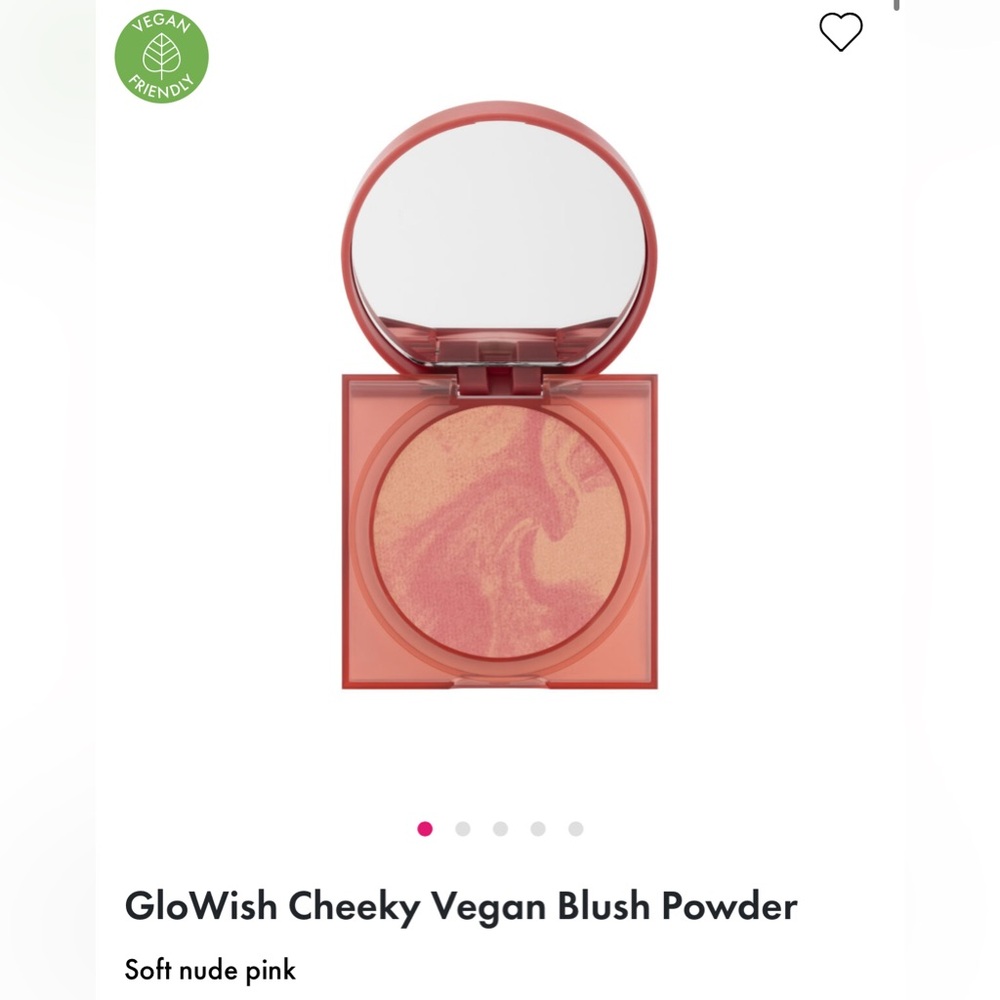 GloWish Cheeky Vegan Blush Powder in shade MILK ROSE 05